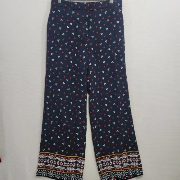 H&M floral wide leg pants size 12 - Picture 1 of 13